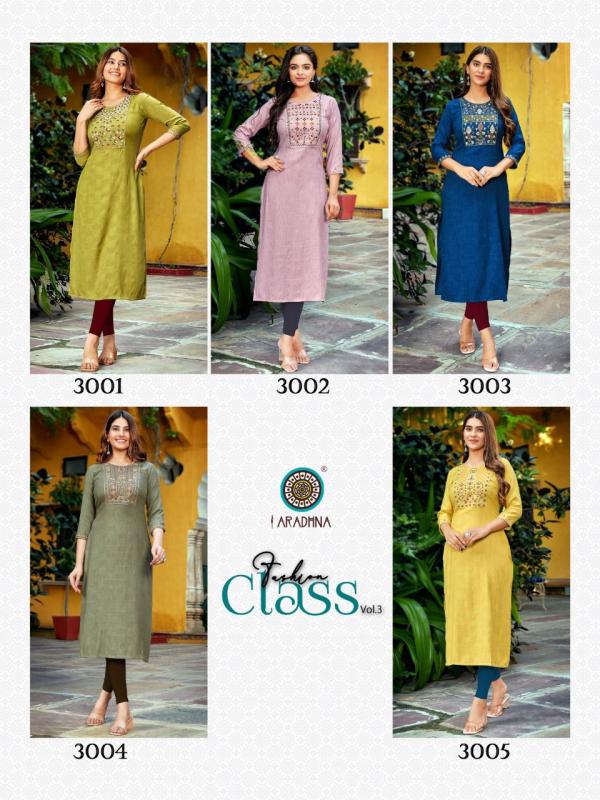 Aradhna Fashion Class Vol 3 Regular Wear Rayon Kurti